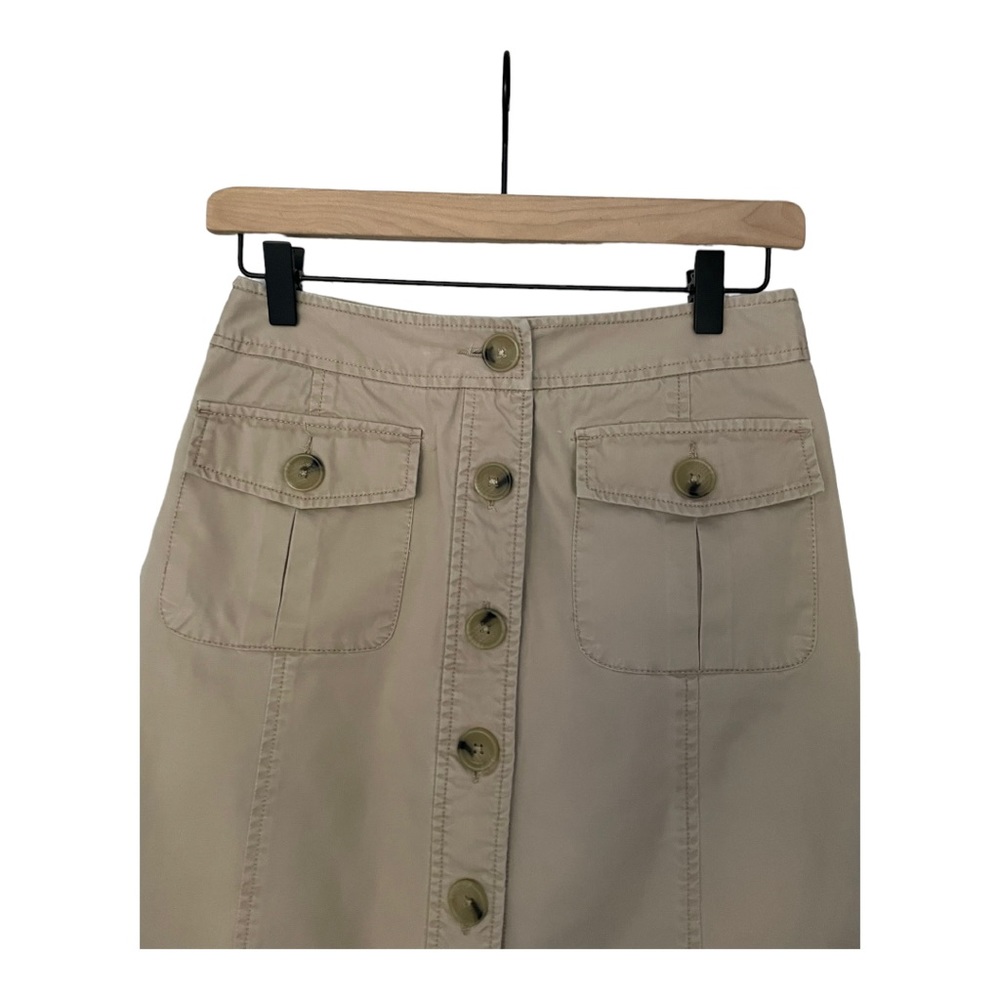 Banana Republic tan 100% cotton skirt - Picture 2 of 12